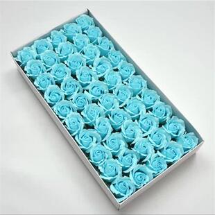 情人节三层香皂永生玫瑰肥皂花头花店制作花束diy抱抱桶花头材料