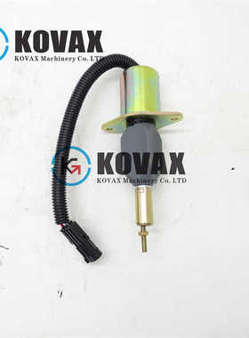 机械配件 716-30147 熄火电磁阀24V 适用于JCB轮式装载机 446 456