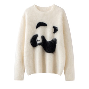 国宝拉绒!重磅加厚康赛妮纱线 超细100%纯山羊绒慵懒毛衣女