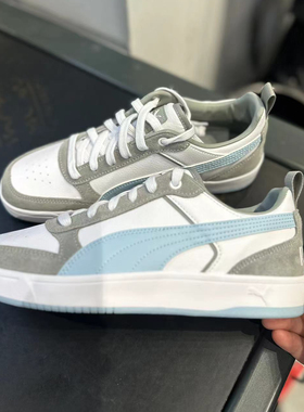 PUMA彪马 男女低帮复古潮流拼色运动休闲板鞋DRIBBLE 401057-06