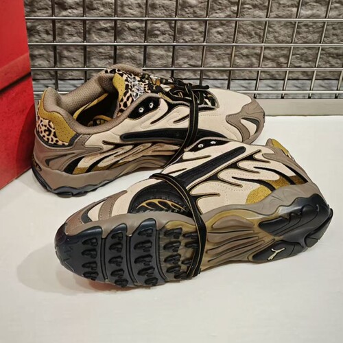 彪马PUMA x A$AP ROCKY 联名款豹纹撞色时尚潮流复古运动鞋405579