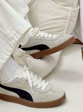 PUMA彪马 复古薄底T头鞋男女运动休闲低帮板鞋德训鞋 CLUB 381111