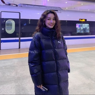 羽绒服外套688798 防寒保暖简约百搭90绒长款 PUMA彪马女子冬季 新款