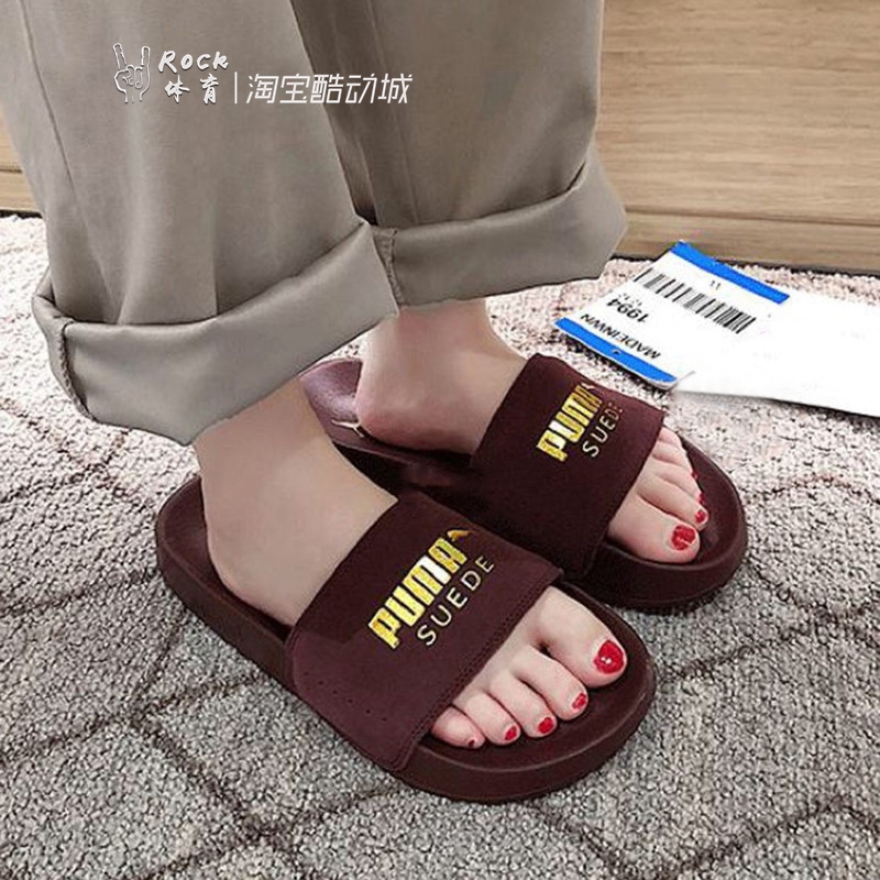 彪马经典款情侣麂皮男女烫金