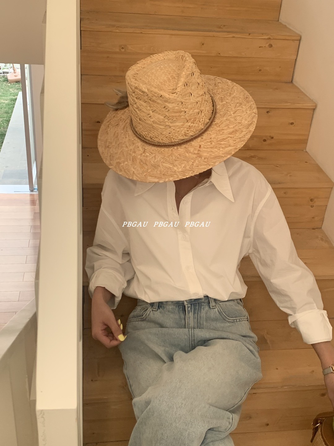 草帽出游复古春夏平檐编织遮阳帽