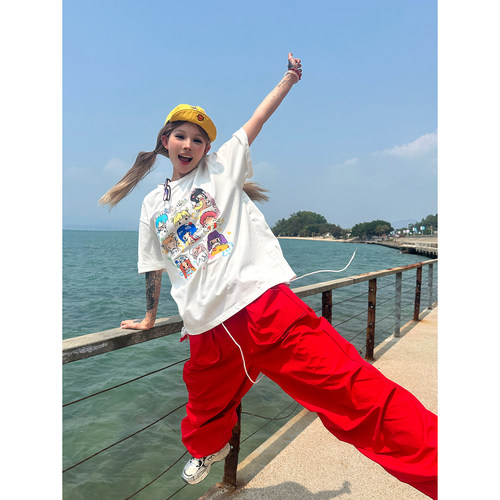 趣味表情包印花短袖T恤女上衣