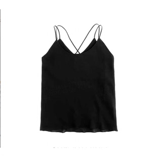 JJ173 19姆米桑蚕丝交叉肩带吊带打底上衣CYJ 836C 安琪儿专享