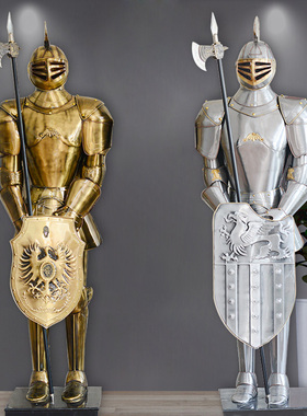 送礼落地摆件盔甲武士酒店装饰品