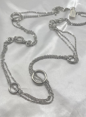 青岛饰品欧美外贸小众气质百搭简约长款lias项链多层毛衣链女