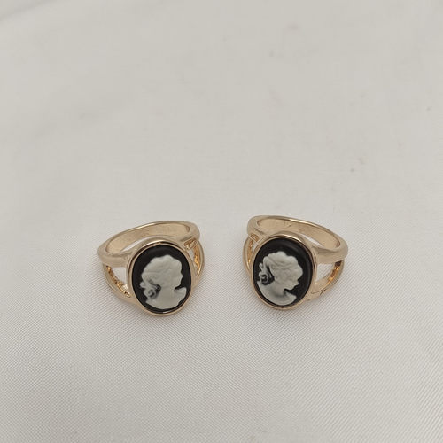 女合金欧美风卡梅奥戒指指环百搭