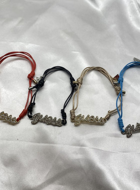 女合金欧美可调节手链小众百搭