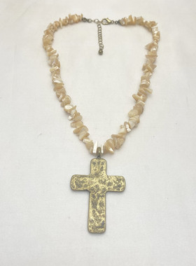 天然贝壳简约个性百搭项链女