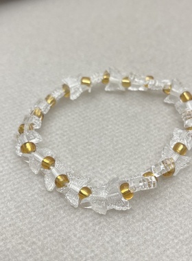 亚克力蝴蝶琉璃珠子简约手链女