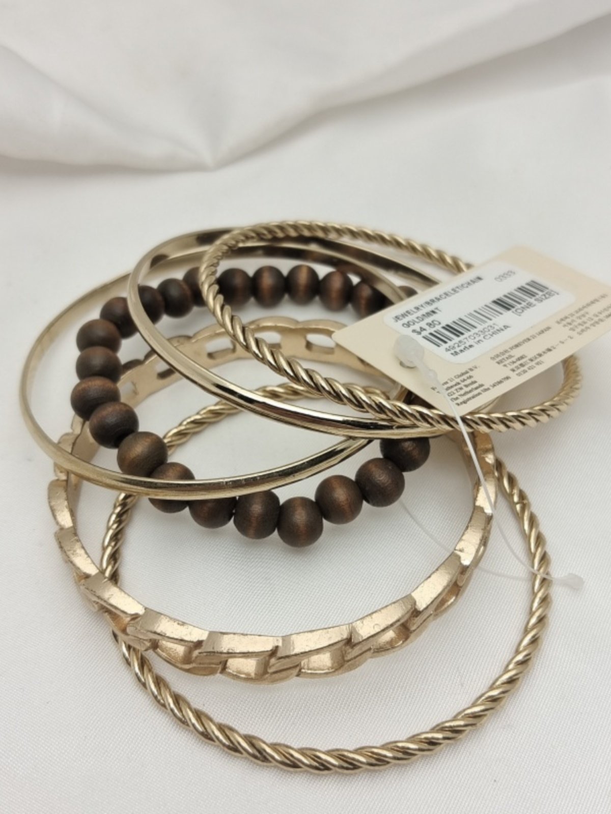 thumbnail for Qingdao jewelry, European and American style niche design, high-quality texture, simple heavy industry combination set, multi-piece set of bracelets, women