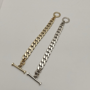 青岛饰品欧美风小众设计几何简约土豪气质名媛mk质感重工手链女