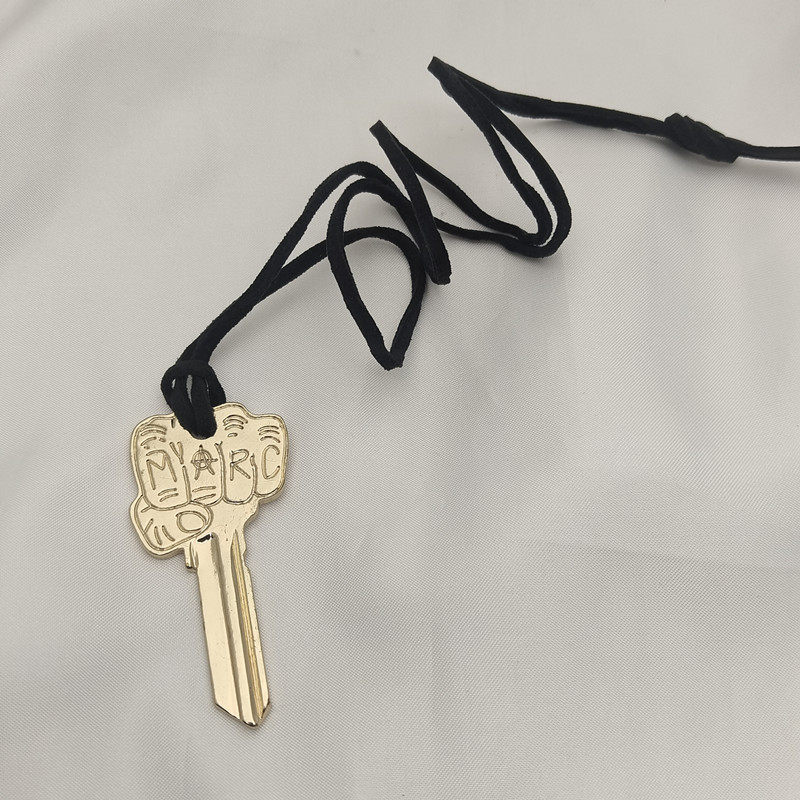 thumbnail for Q Qingdao jewelry European and American style niche brand alphabet love personality key versatile simple bracelet necklace women