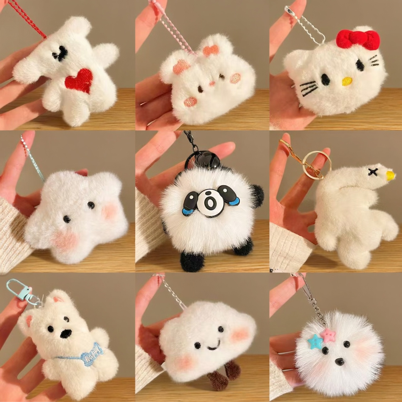 毛绒挂件送女朋友包包包挂饰公仔