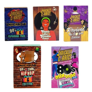 英文桌游Lyrically Correct 家庭聚会嘻哈音乐歌词挑战游戏卡牌