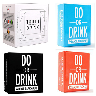 狂喝酒系列牌 Truth Drink派對游戲卡片聚會 drink桌游