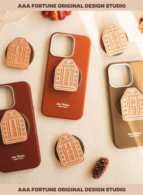 AAA FORTUNE巴恩风磁吸皮质手机壳磁吸支架大孔全包适用于苹果iPhone16ProMax/16Pro/15Pro/16 15 14plus/14P