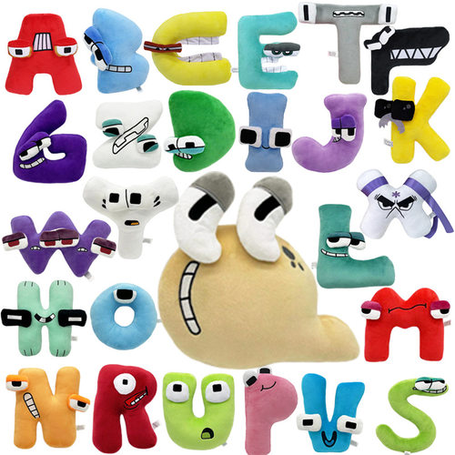 跨境新品热销字母传说Alphabet Lore毛绒玩具 儿童字母启蒙玩偶