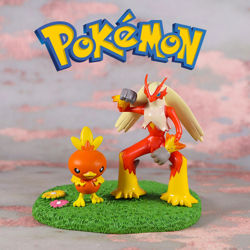 火稚鸡火焰鸡摆件神奇宝贝精灵宝可梦口袋妖怪手办玩具模型礼盒