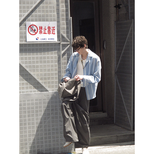 轻薄透气天丝百搭衬衣 夏季 Kernhafen 高级小众条纹垂感衬衫