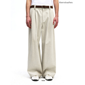 粗斜纹仿牛仔长裤 下身就不基础 kernhafen柯恩哈芬 上身基础