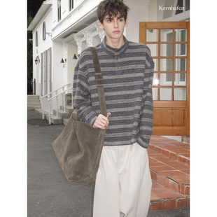 高领半门襟条纹长T恤打底 穿不腻 长袖 kernhafen 爱上10086次