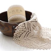 正品 雪妃尔8号亚麻蕾丝线微勾编织毛线丝光线春夏线棉线手工diy材