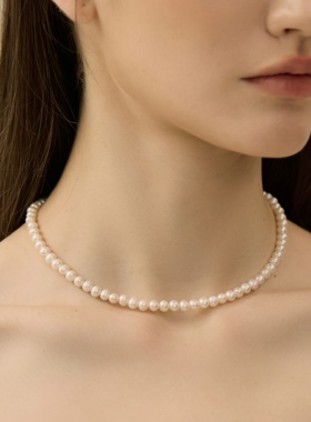 时尚百搭淡水珍珠女天然项链