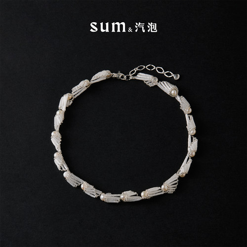 SUM汽泡 天使羽翼系列 原创设计款淡水珍珠项链精致温柔气质新品