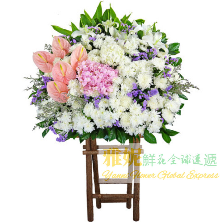 香港高端喪禮花籃速遞花圈花牌花束悼念白事帛事哀思葬禮訂花同城