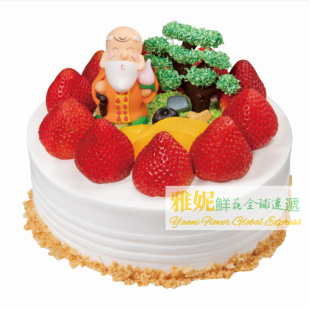 香港生日蛋糕速递蛋糕店同城订购送货上门九龙中环太古圣安娜澳门