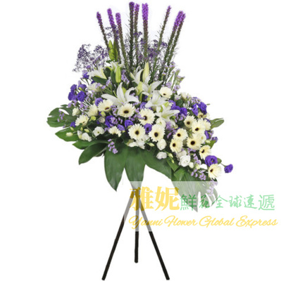 香港丧礼花篮白事花牌同城速递