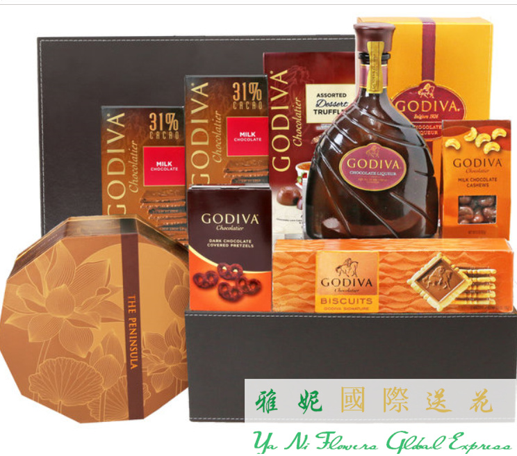 香港礼品蓝红酒美食中秋节礼品蓝速递订购九龙北角中环上环观塘