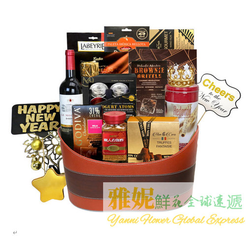香港元旦阳历新年礼品蓝速递订购