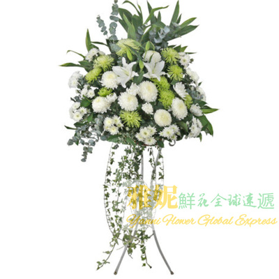 香港葬禮花籃速遞花牌雅妮同城