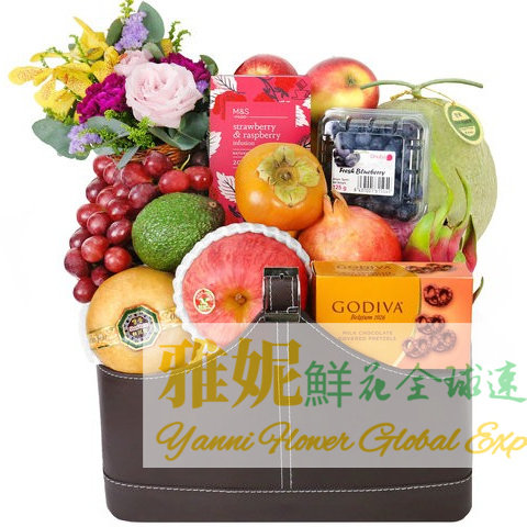 香港鲜花水果篮探望慰问生日速递