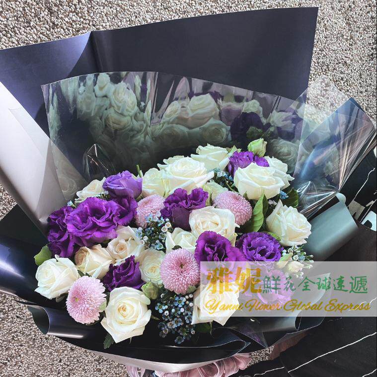 台湾鲜花速递生日祝福慰问母亲节妇女订台北花店送花同城新北高雄