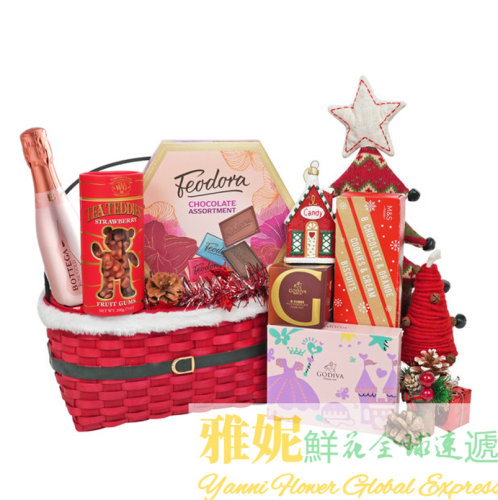 香港圣诞节礼品蓝速递美食组合