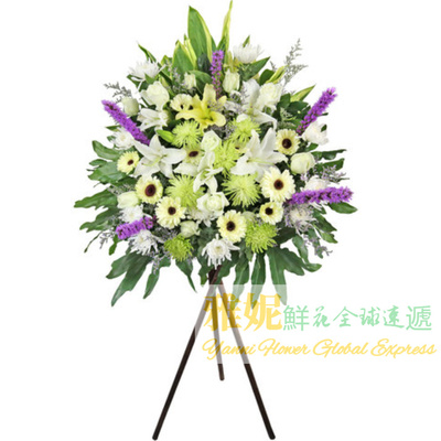 香港高端葬礼丧礼哀思花篮牌速递