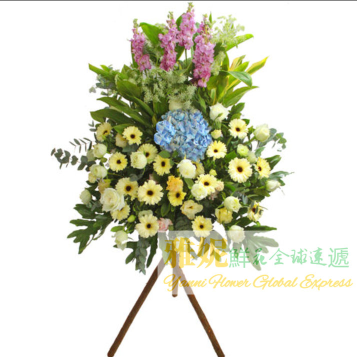 香港喪禮花圈速遞同城上門吊唁花束祭奠花圈白事花籃訂購葬禮新界