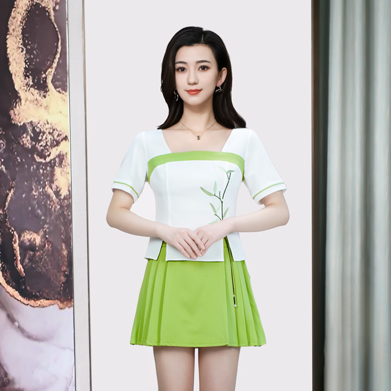 足疗技师工作服女高端足浴按摩服