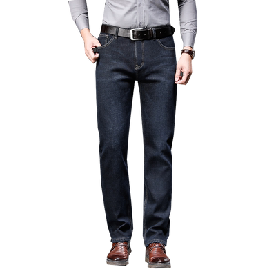 苹果牛仔裤男士加绒加厚冬季长裤