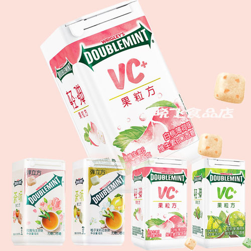 绿箭弹立方柚子茉莉味40g口香糖