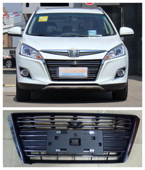 适用于纳智捷优6中网前杠格栅U6中网前杠格栅水箱护罩前中网标志