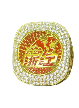 专业定制篮球2025年CBA浙江广厦总冠军戒指