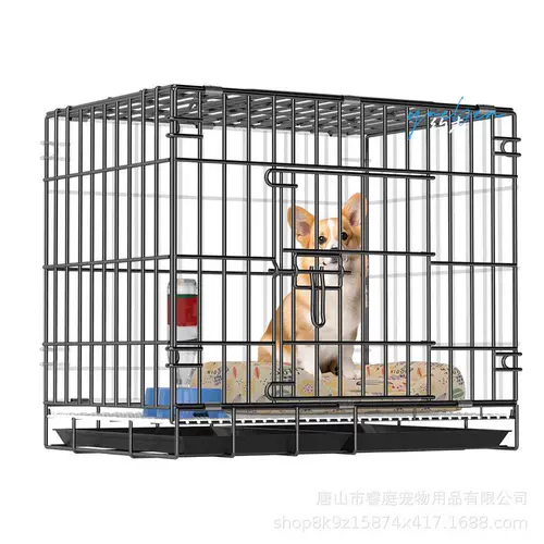 Клетка для собак Маленькая и средняя собачья клетка клетки для жирного шрифта и утолщенная домохозяйка с домохозяйством с домохозяйкой собаки клетки