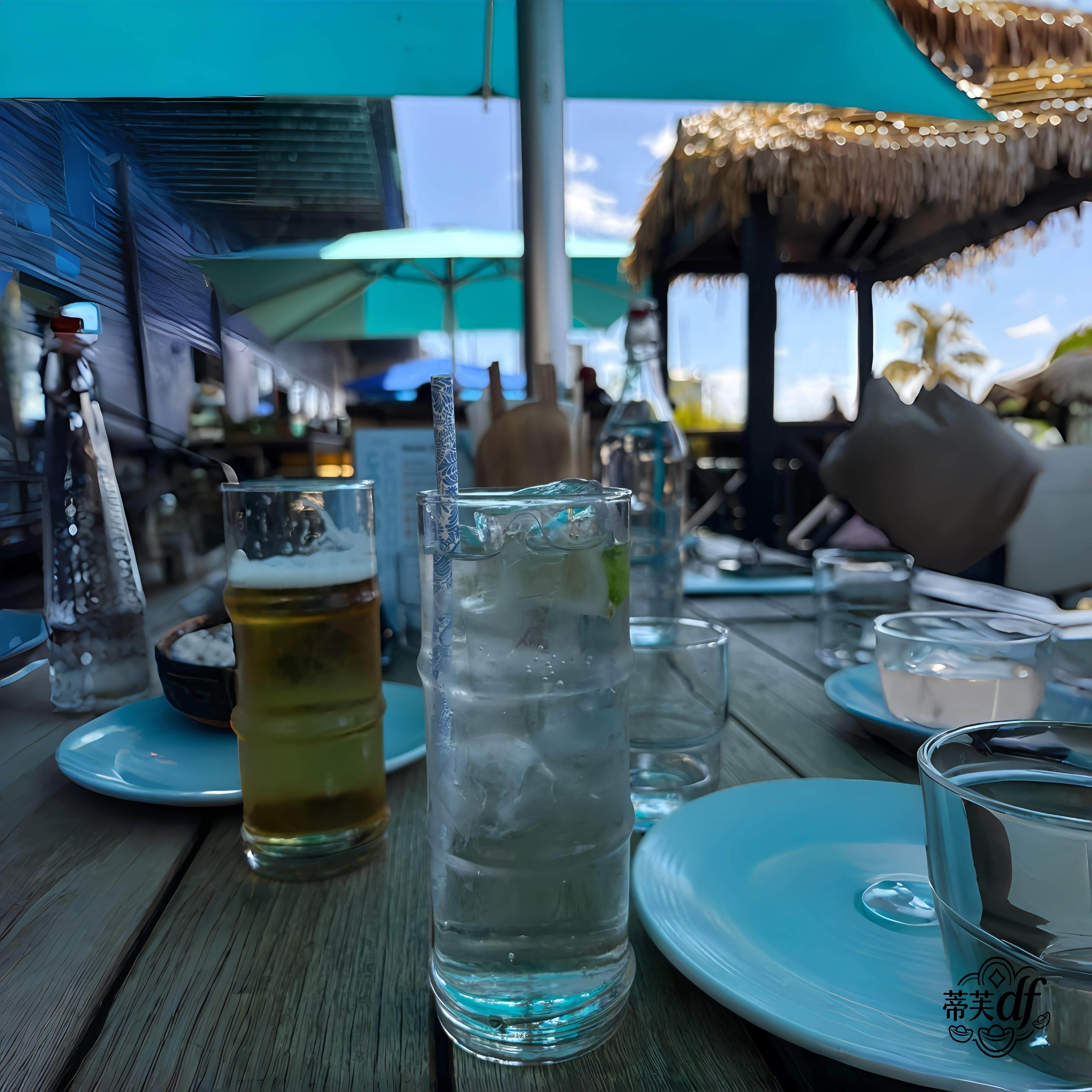 夏日专属清透竹节纹理玻璃杯ins风商用餐厅酒吧特调柠檬水专用杯图片